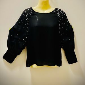 ZARA Basic Collection Studded Blouse